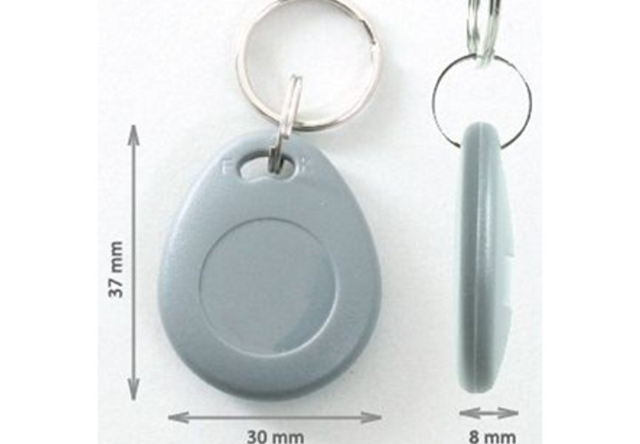 Portachiavi RFID di prossimit&agrave;, 37 x 30 x 8 mm